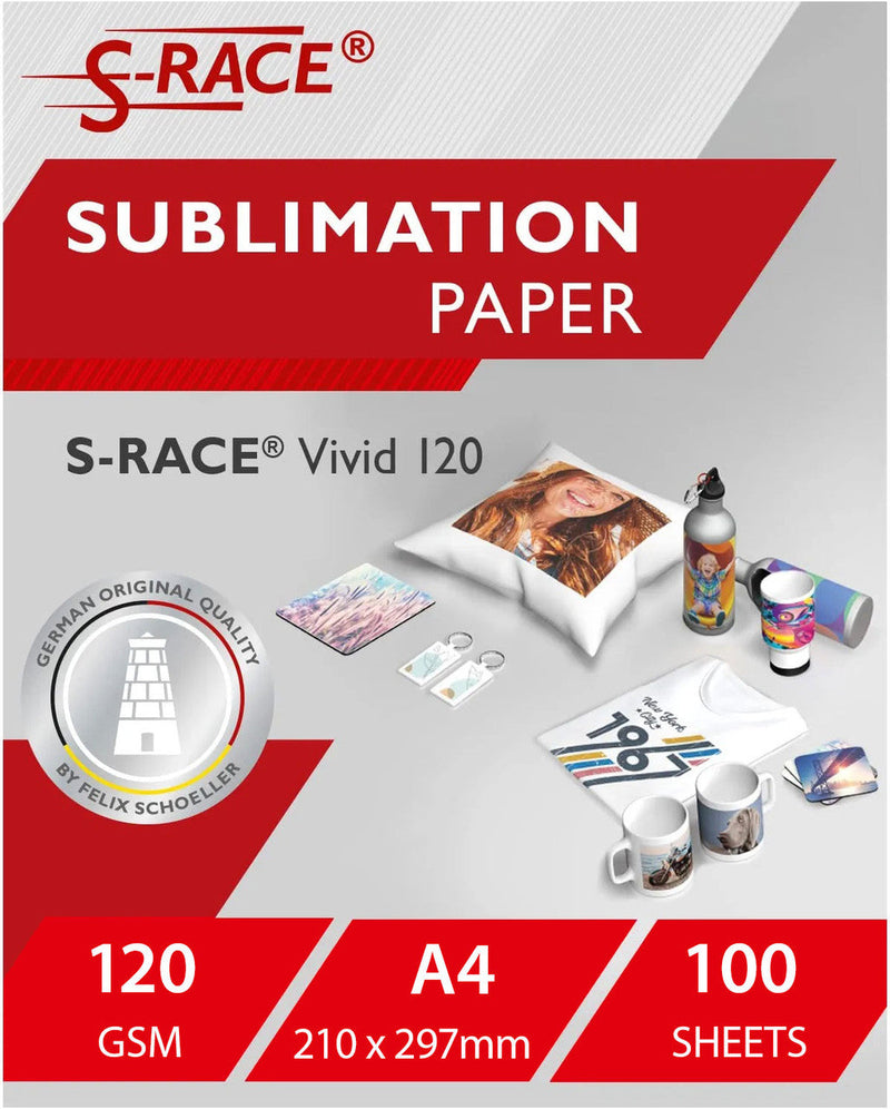 S-RACE Vivid 120 A4 Sublimatiepapier – 100 vellen
