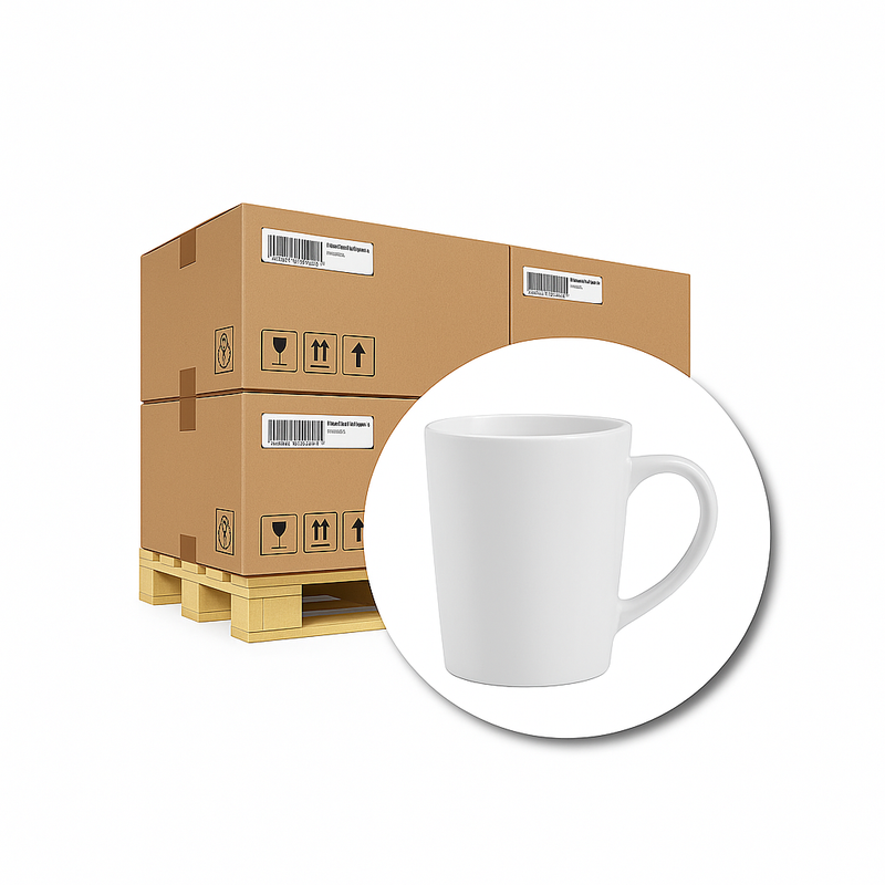 36x Latte Mok  300ml voor sublimatie - 1,60 per stuk