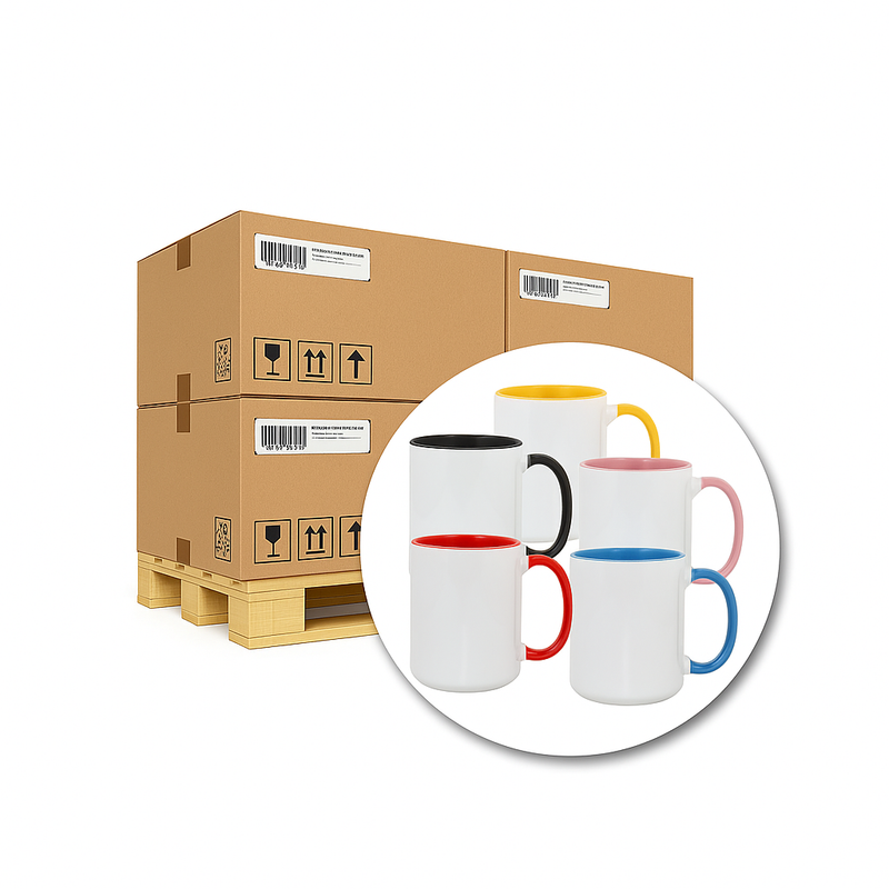 36x 450ml (16oz) Duo Color Mok (kies uw kleur) voor sublimatie - 2,45 per stuk