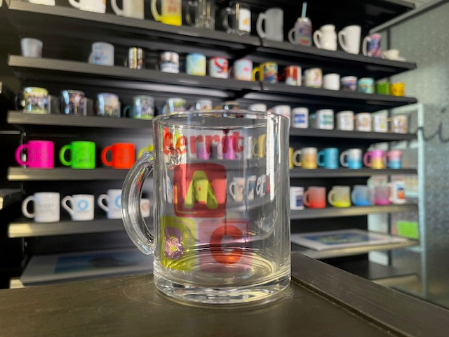 36x Sublimatie mok Glas helder 330ml - 1,50 per stuk