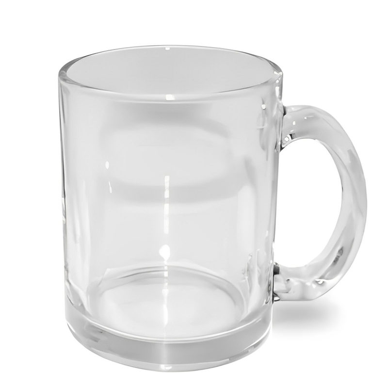 36x Sublimatie mok Glas helder 330ml - 1,50 per stuk